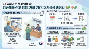 📢 일하고 돈 못 받았을 때! 임금체불 신고 방법, 처리 기간, 대지급금 총정리 💸 11 임금체불