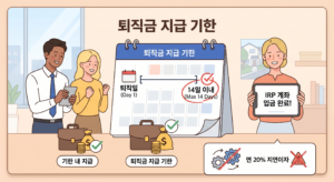💡 퇴직금 지급기한 총정리! 퇴사 후 언제까지 들어와야 합니까? (연체 이자 및 대처법 포함) 7 퇴직금 기한