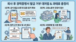 퇴사 후 경력증명서 발급 거부 대처법: 근로기준법 제39조 위반 신고 및 과태료 기준 총정리 17 퇴사후 경력 증면서 발급거부 대처법