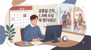 빨간 날 일했는데 돈은 똑같다? 공휴일 근무 추가수당 지급 기준 및 계산법 총정리 💰 10 공휴일 근무
