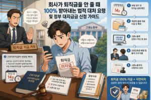 회사가 퇴직금을 안 줄 때 100% 받아내는 법적 대처 요령 및 정부 대지급금 신청 가이드 5 톼직금 신청 가이드