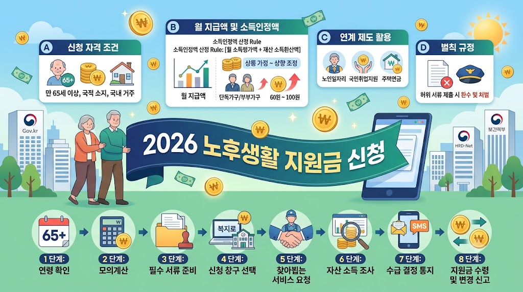 2026년 노후생활 지원금, 내가 받을 수 있는지 확인하세요 1 노후생활 지원금 신청