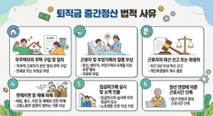 퇴직금 중간정산 받을 수 있는 사유 7가지 (집 구입, 병원비 등) 1 퇴직금 중간정산