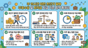 주 15시간 미만 초단기 알바 주휴수당 및 퇴직금 받을 수 있을까? 7 초단기 알바