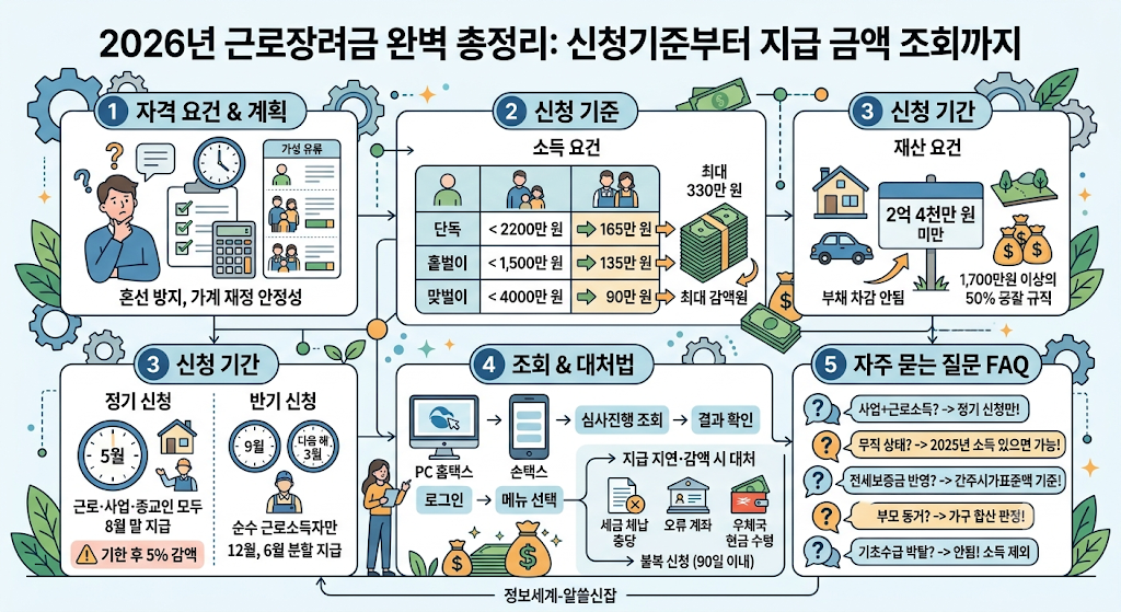 2026년 근로장려금 신청기준부터 지급 금액 조회 및 정기·반기 신청기간 완벽 총정리 1 근로장려금 썸네일