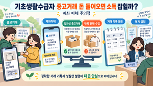 기초생활수급자 당근마켓 중고거래 돈 들어오면 소득 잡힐까? 계좌 이체 주의점 6 수급자 중고거래