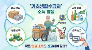 기초생활수급자 폐지 줍거나 공병 팔아서 번 현금도 소득 신고해야 할까? 5 수급자 소득발생 현금소득