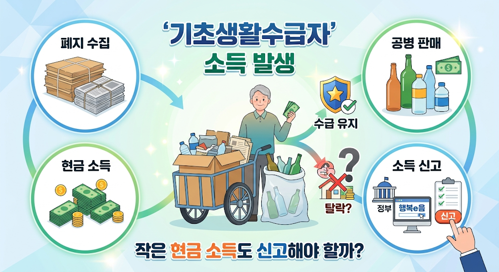 수급자 소득발생 현금소득