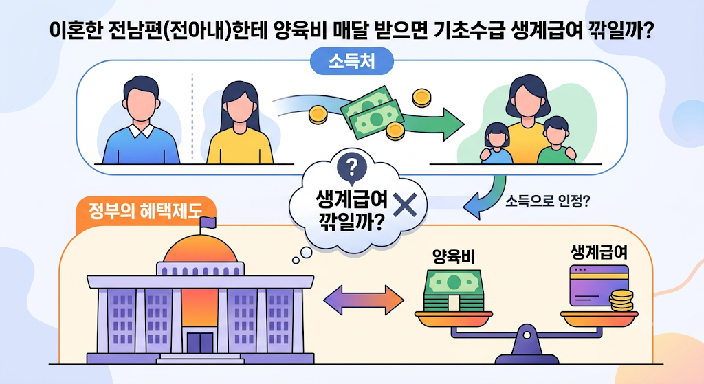 양육비 받으면 생계 급여 여부