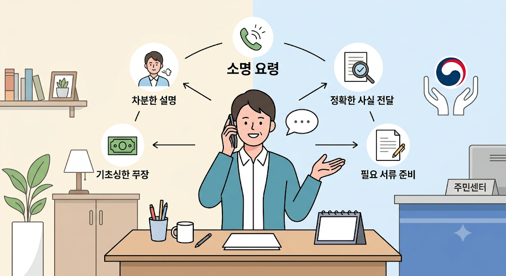 기초생활수급자 주민센터 담당자한테 전화로 불려갔을 때 소명하는 대화 요령 1 수급자 담당자 전화 요령