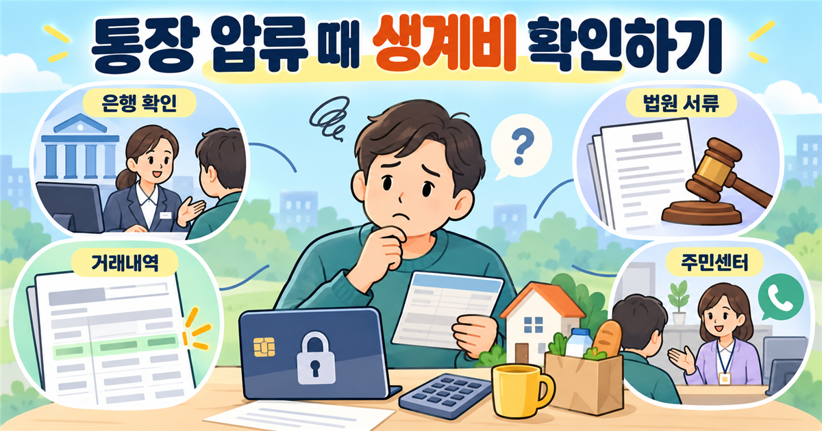 기초생활수급자 빚 때문에 통장 압류 들어왔을 때 생계비 찾는 법 (압류금지 채권) 1 기초생활수급자 빚 때문에 통장 압류 들어왔을 때 생계비 찾는 법 (압류금지 채권)
