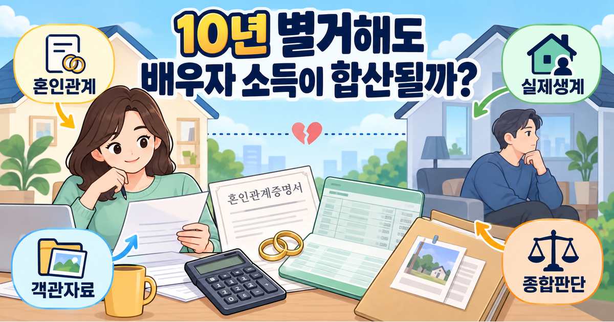 기초생활수급자 이혼 안 하고 별거 10년 넘었는데 배우자 소득 합산될까? 1 기초생활수급자 이혼 안 하고 별거 10년 넘었는데 배우자 소득 합산될까?