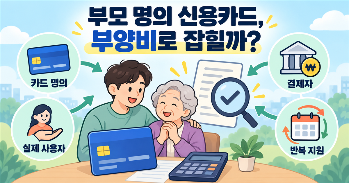 기초생활수급자 자녀가 부모 앞으로 신용카드 발급해 주면 부양비 잡힐까? 1 기초생활수급자 자녀가 부모 앞으로 신용카드 발급해 주면 부양비 잡힐까?